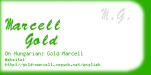 marcell gold business card